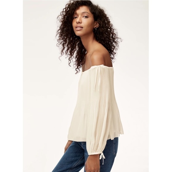 WILFRED | NWT Talence Blouse Palm Pink Size Small Aritzia - Picture 7 of 10